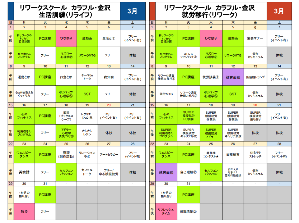 投稿についてもっと詳しく 2026年 3月のプログラム